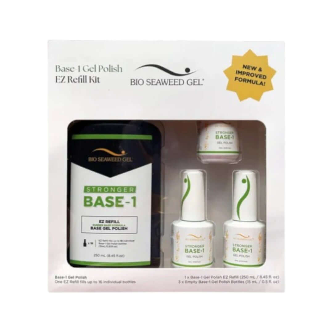 Bio Seaweed Gel Stronger Base-1 Refill Kit New Formula | Nail Mall Beauty Supply