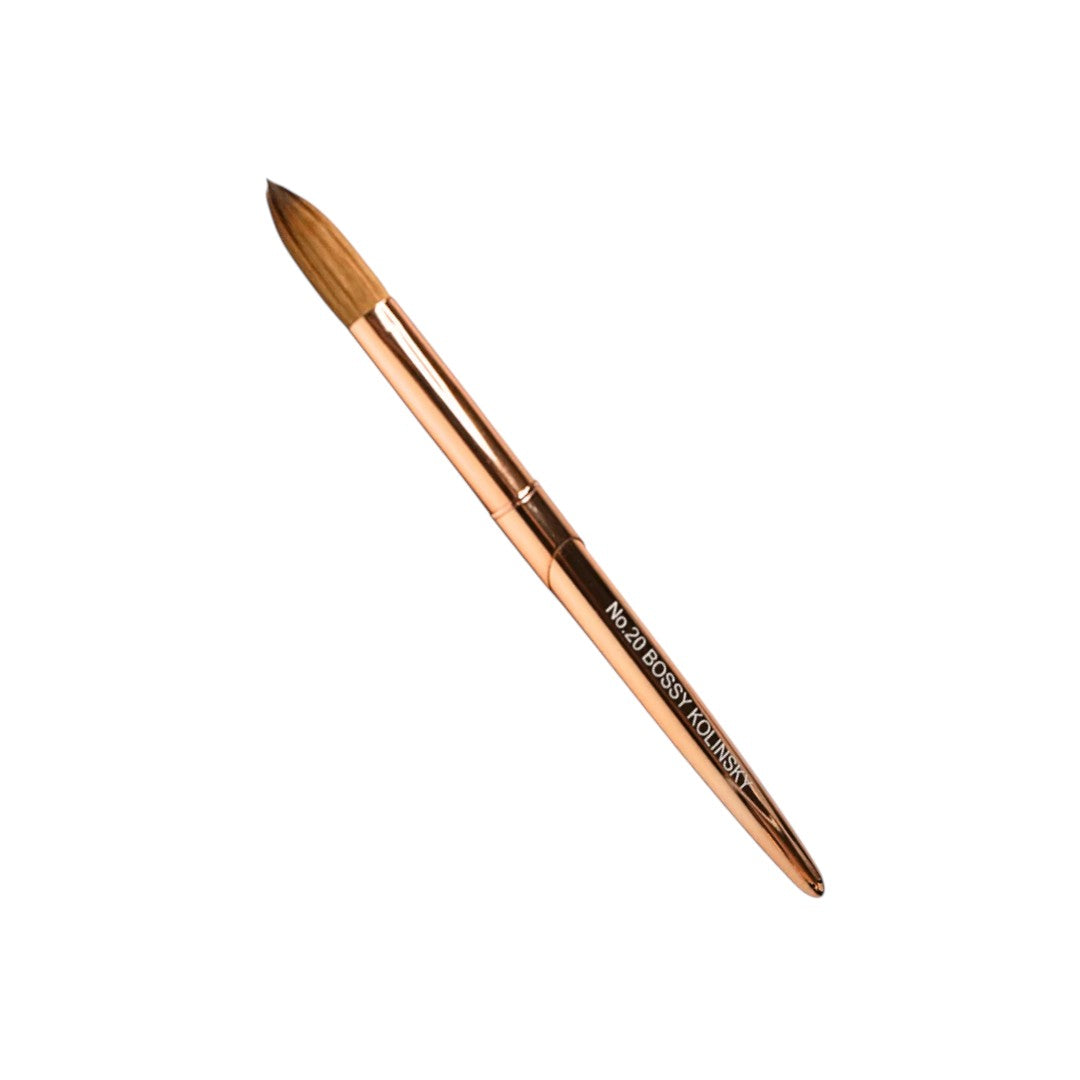 Bossy Kolinsky Acrylic Brush Rose Gold