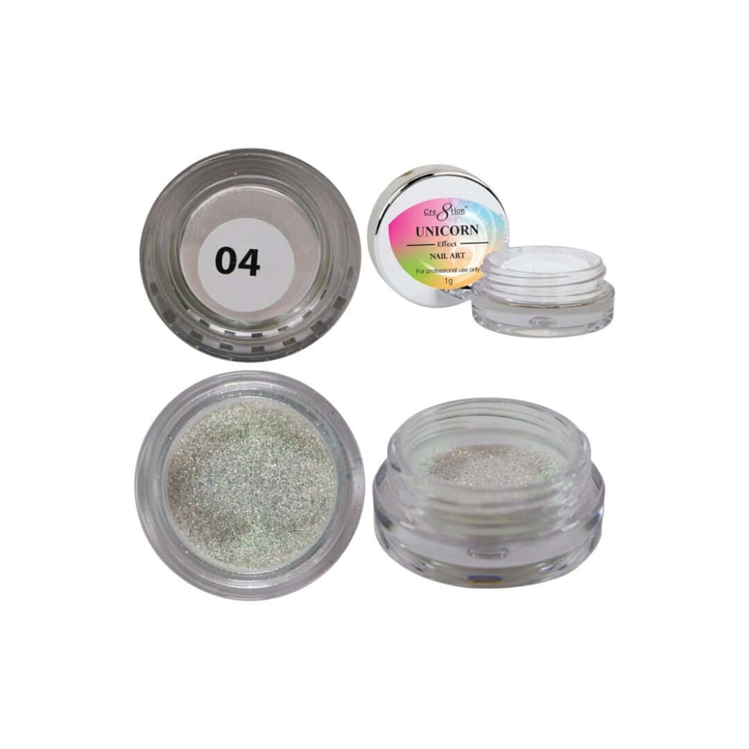 Cre8tion Nail Art Effect 1g Crystal Chrome - Chrome Powder