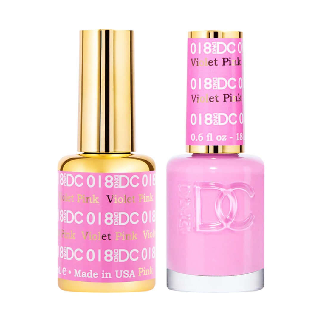 DND-DC DC018 Violet Pink Combo|Nail Mall Beauty Supply