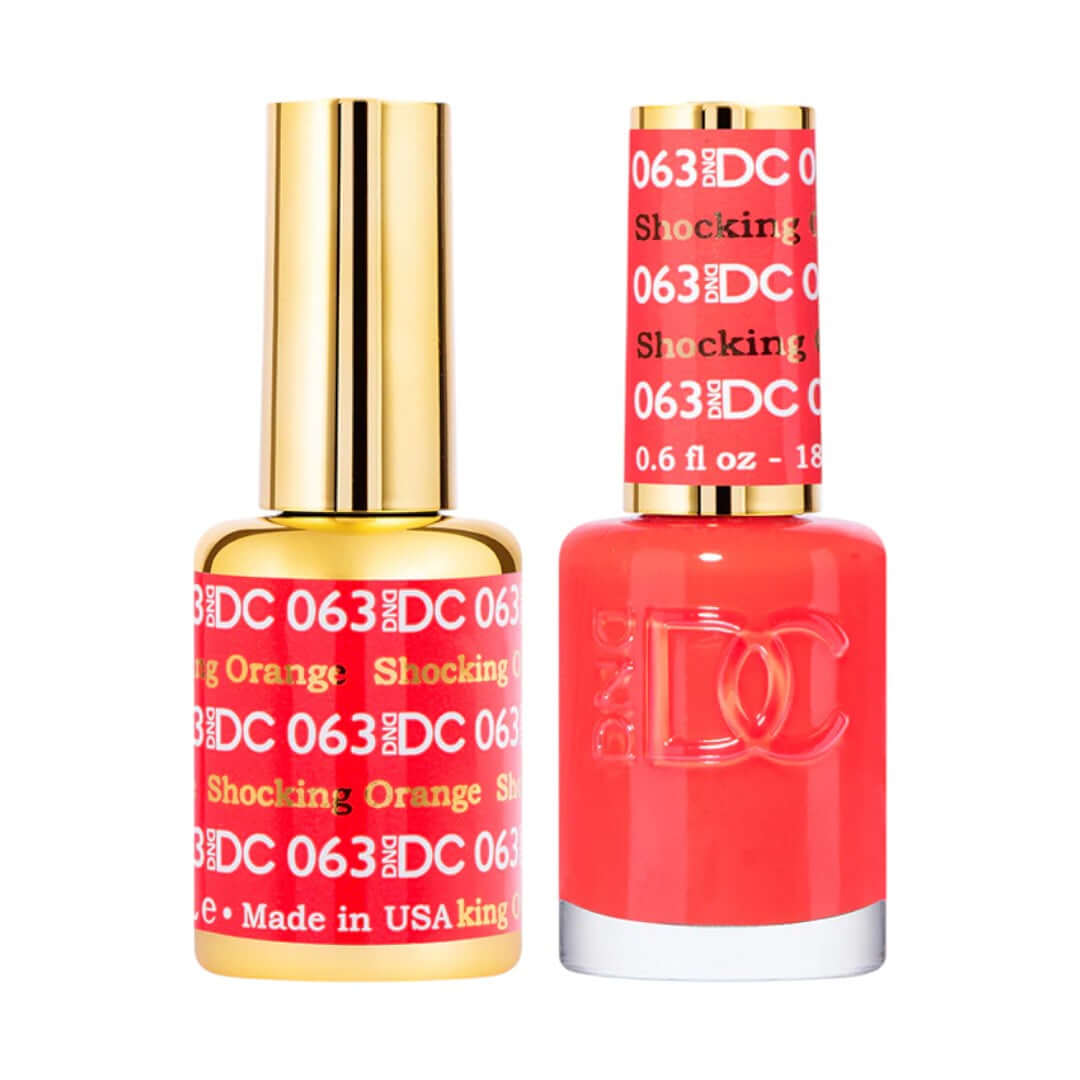 DND-DC DC063 Shocking Orange Combo|Nail Mall Beauty Supply