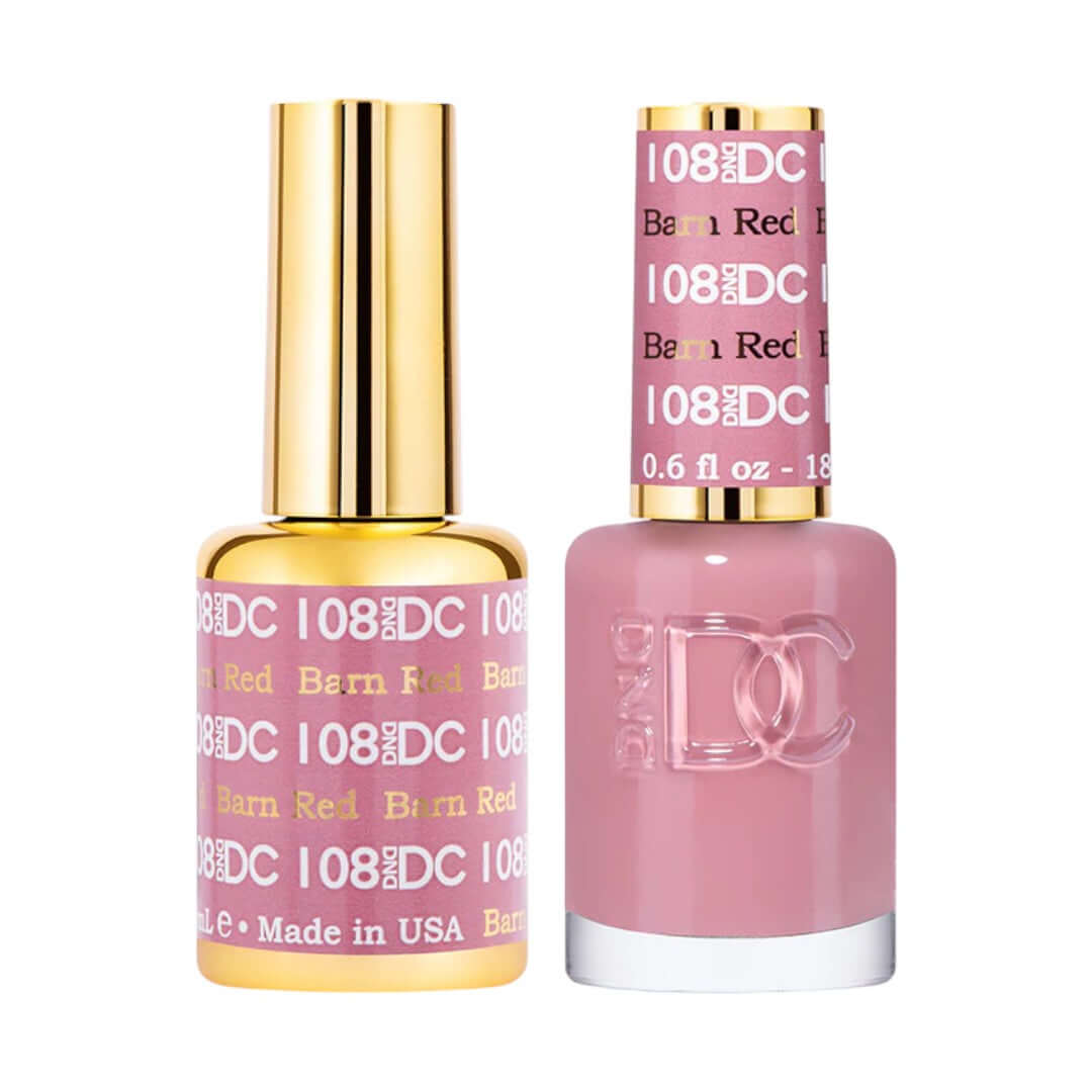 DND-DC DC108 Barn Red Combo|Nail Mall Beauty Supply