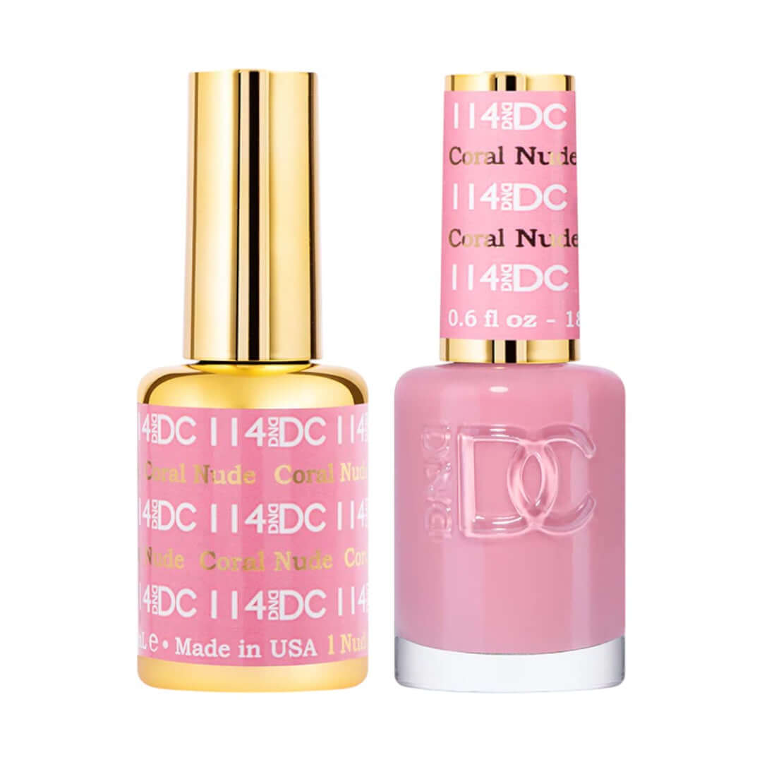 DND-DC DC114 Coral Nude Combo|Nail Mall Beauty Supply