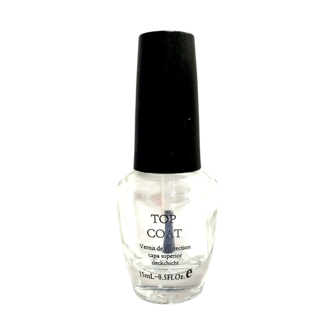 Empty Nail Polish Bottle Top Coat