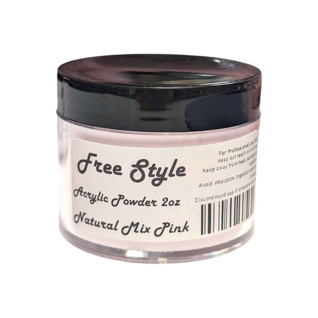 Bột acrylic Free Style 2oz, màu hồng tự nhiên pha trộn.