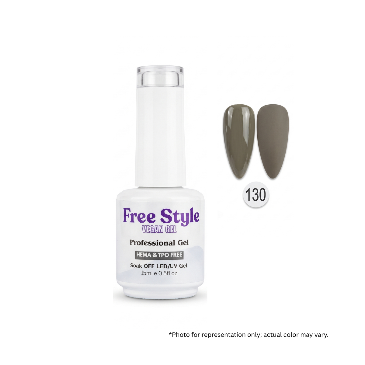 FreeStyle Gel Polish #FS130 - HEMA & TPO Free Gel