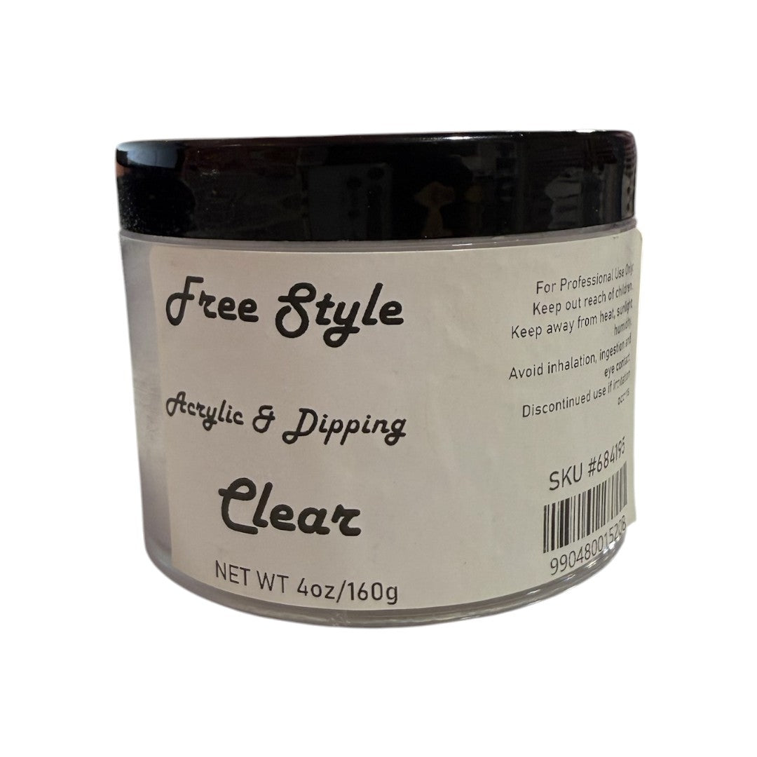 Free Style Acrylic & Dipping Powder 4oz Clear
