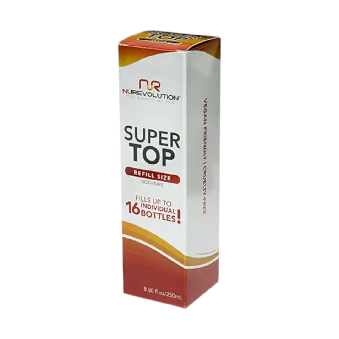 NuRevolution Super Top Refill 250mL | Nail Mall Beauty Supply