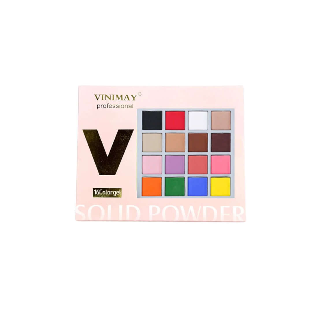 Bảng phấn màu ombre Vinimay Solid Powder 16 màu