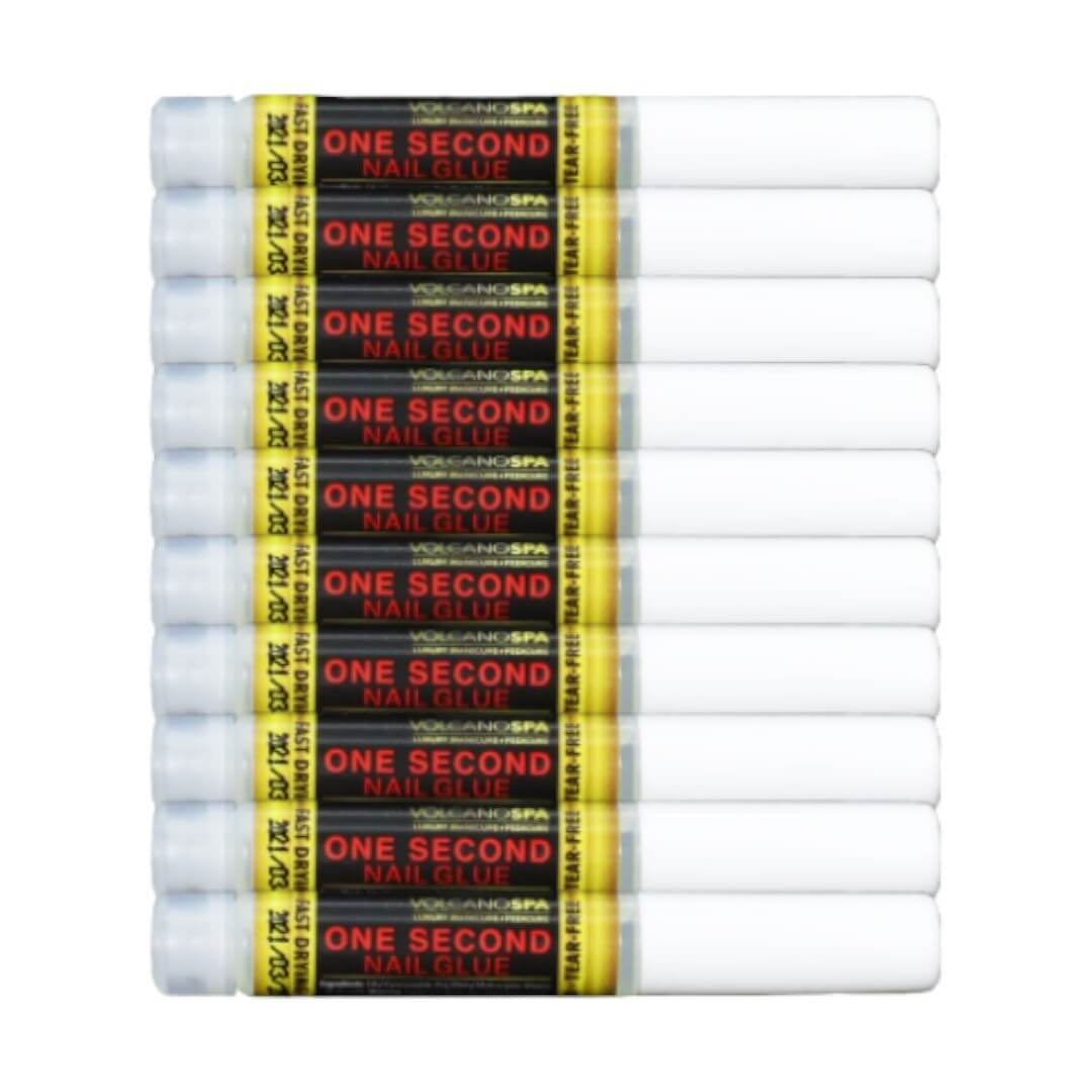 VolcanoSpa Nail Glue 1 Second (Bag of 10 Tubs)