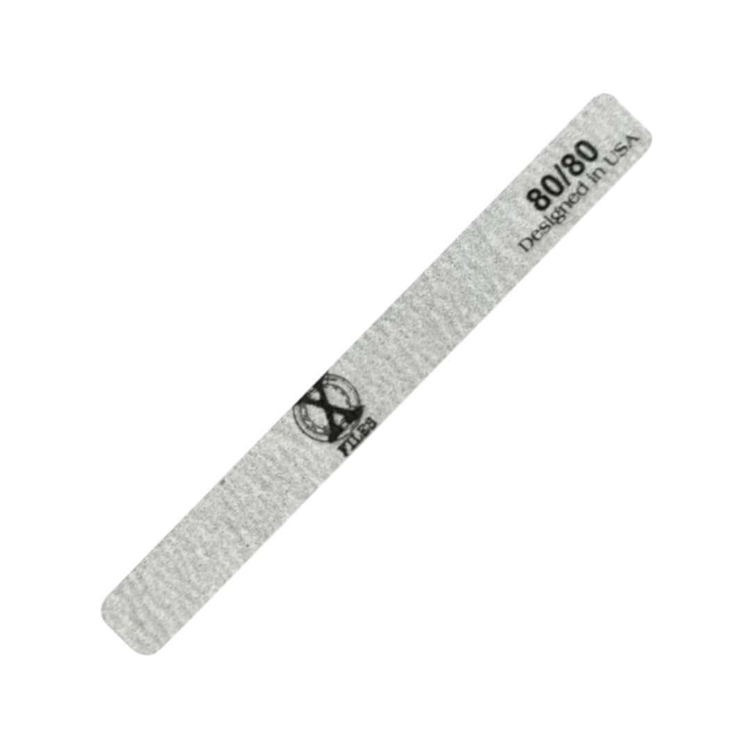 XFiles Premium Jumbo Nail File 80/80 - Zebra {Pack of 50}