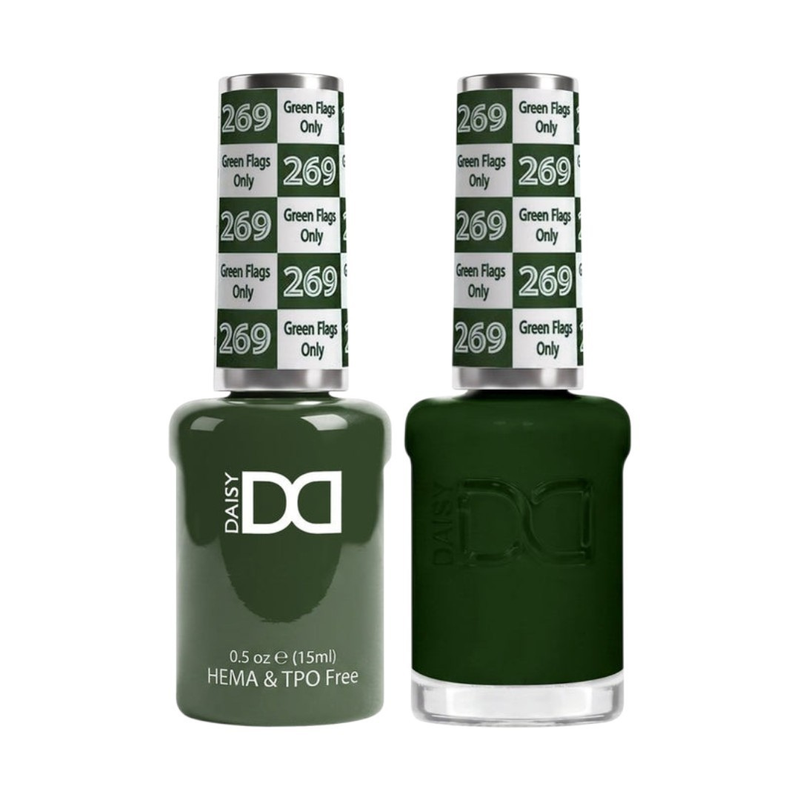 DND Green Flags Only #DND269 - HEMA Free & TPO Free Gel & Lacquer