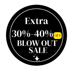 Extra 30%-40% OFF on Blow Out Sale Discount promotion banner.