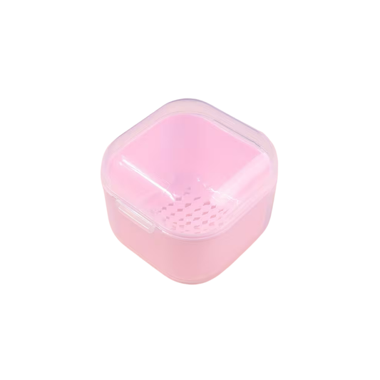 Nail Tool Sterilizing Container Square Pink