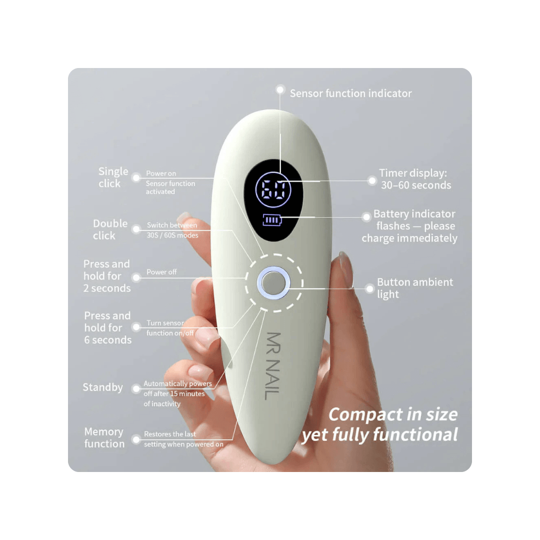 MR NAIL Handheld Nail Lamp #W177 Green