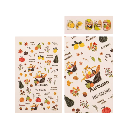 5D Nail Art Sticker HG-5D340