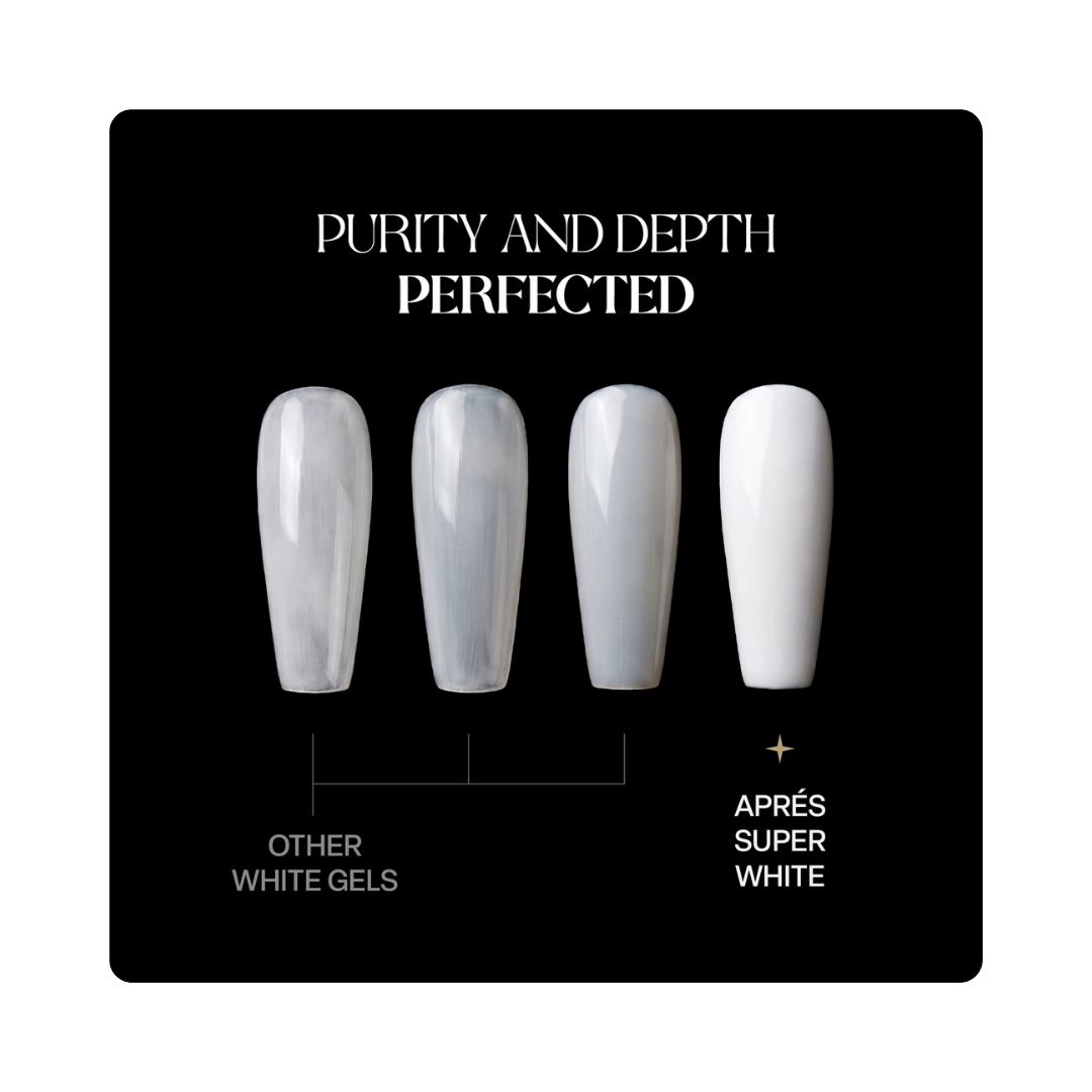 Apres Gel Couleur Super White 30mL - HEMA Free & TPO Free Gel Polish
