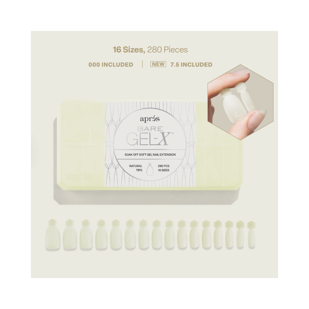 Apres Bare Gel-X Tips (Box of 280pcs)