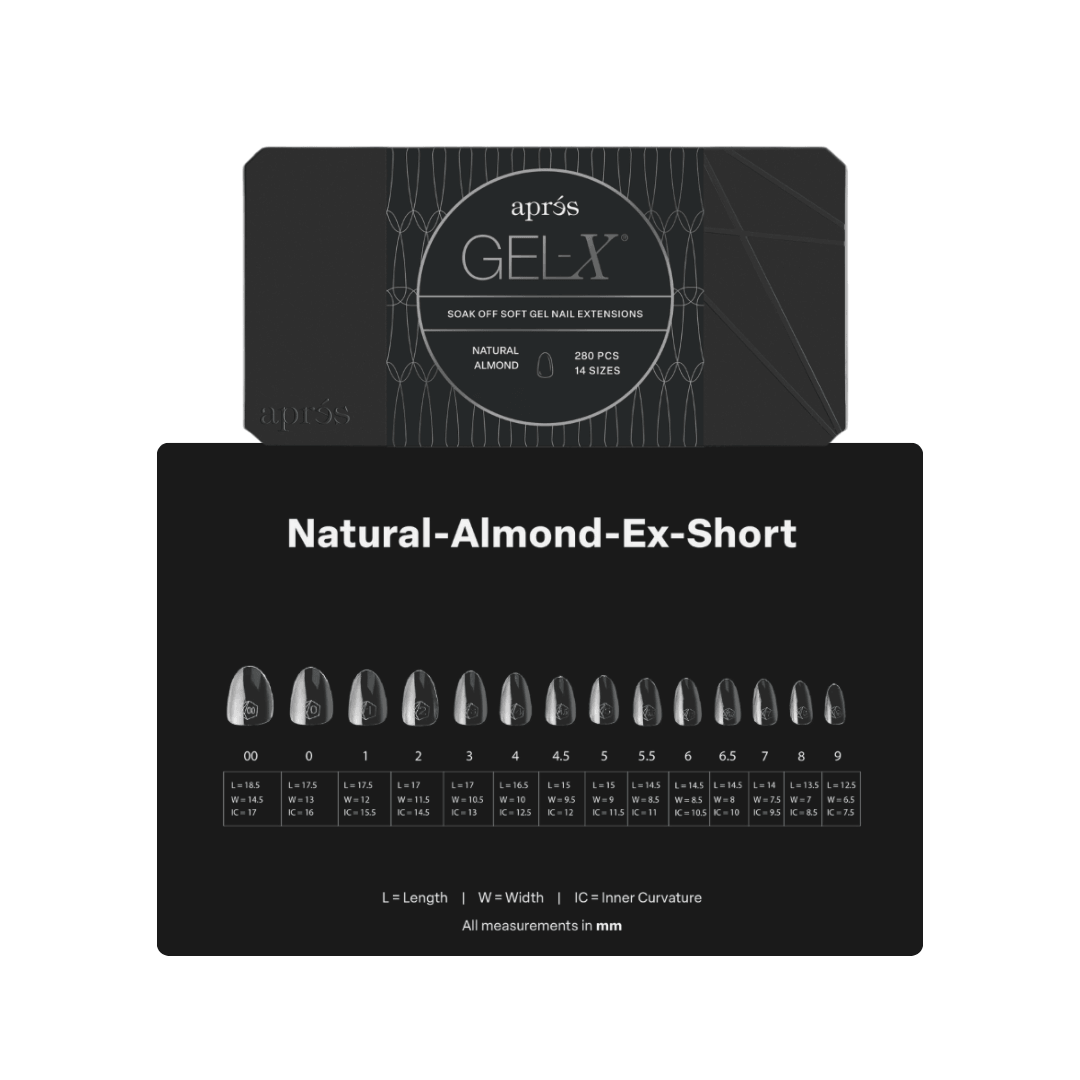 Đầu móng tay Apres Gel-X - Màu tự nhiên (Hộp 280 chiếc)
