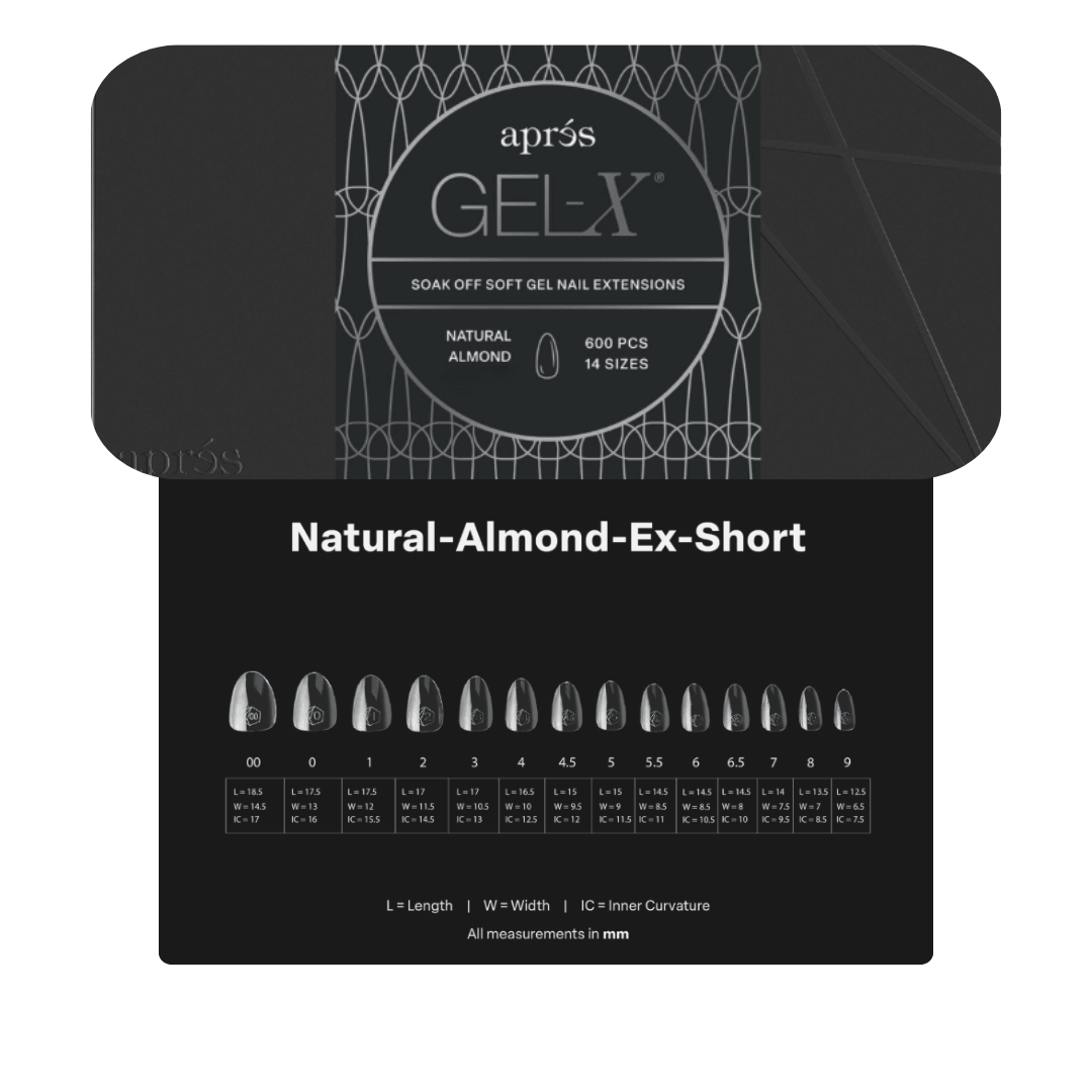 Đầu móng tay Apres Gel-X (Hộp 600 chiếc) - Hạnh nhân tự nhiên