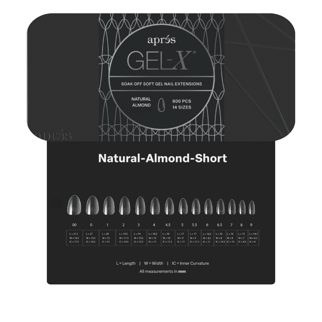 Đầu móng tay Apres Gel-X (Hộp 600 chiếc) - Hạnh nhân tự nhiên