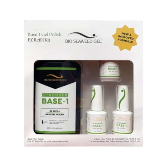 Bio Seaweed Gel Stronger Base-1 Refill Kit New Formula | Nail Mall Beauty Supply