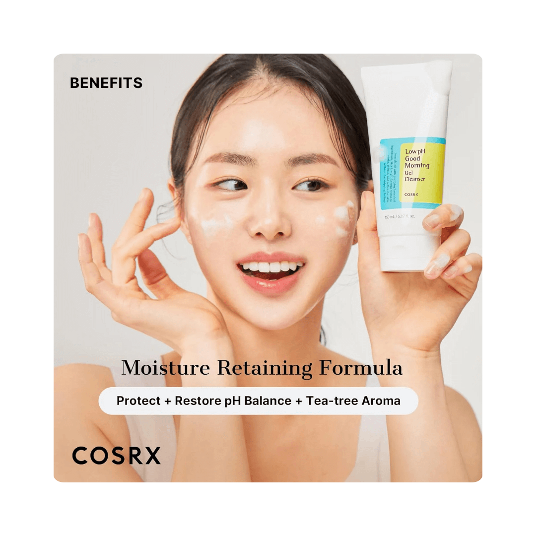 Sữa rửa mặt dạng gel COSRX Low pH Morning Gel Cleanser 150mL