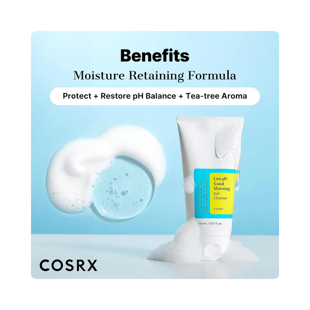 Sữa rửa mặt dạng gel COSRX Low pH Morning Gel Cleanser 150mL