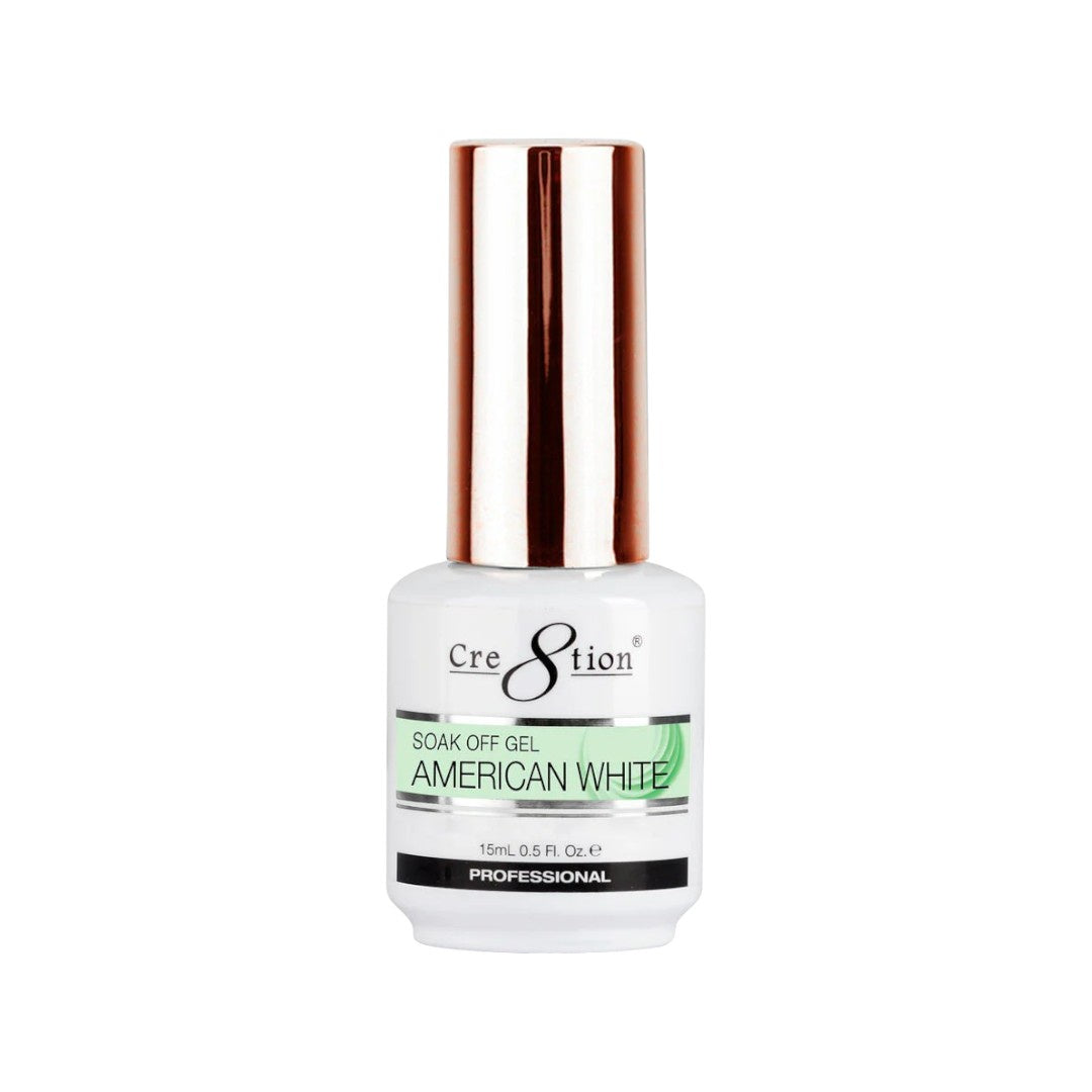 Cre8tion American White 15mL - Gel Polish