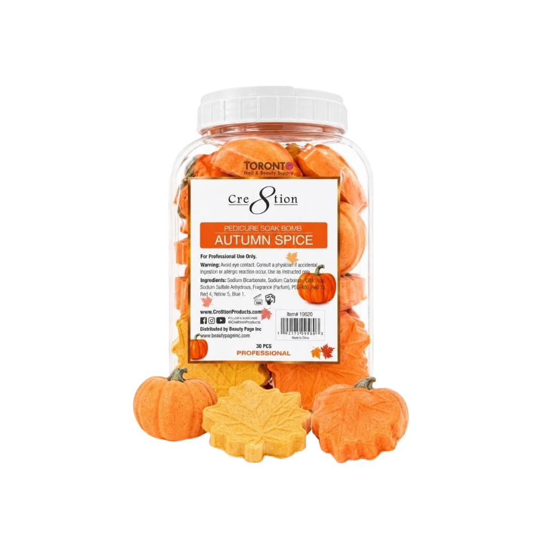 Cre8tion Pedicure Soak Bombs 30pcs-Autumn Spice