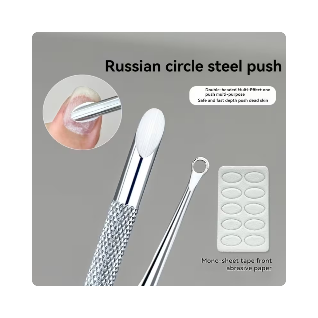 Cuticle Pusher Double-Sided Kit Russian Style