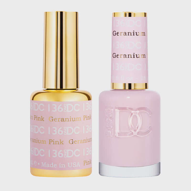 DND-DC DC136 Geranium Pink Combo|Nail Mall Beauty Supply