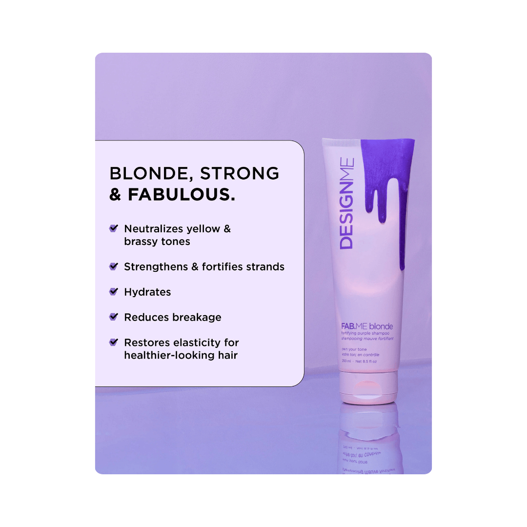 DesignMe Fab.Me Blonde Shampoo 250mL 2