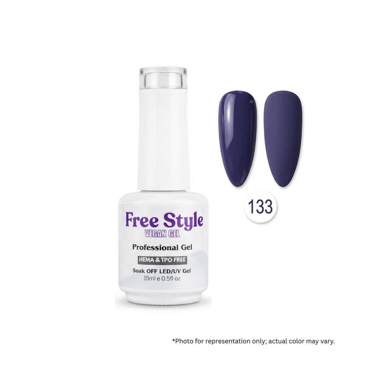 FreeStyle Gel Polish #FS133 - HEMA & TPO Free Gel