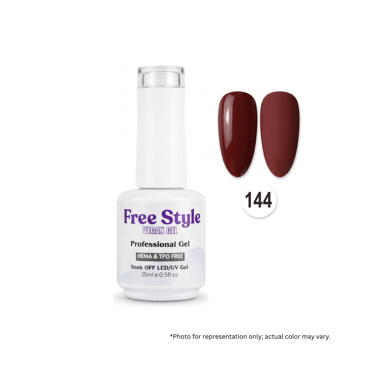 FreeStyle Gel Polish #FS144 - HEMA & TPO Free Gel