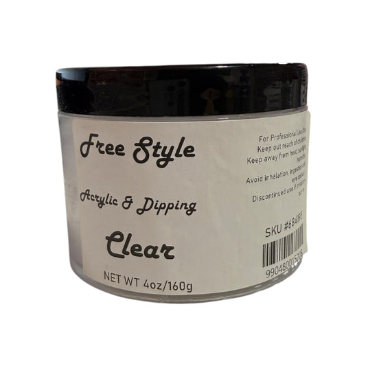 Free Style Acrylic & Dipping Powder 4oz Clear