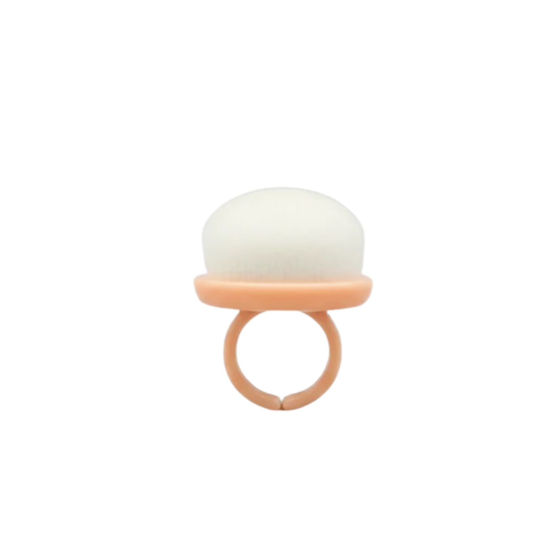 Mini Ring Nail Dust Brush - Pink