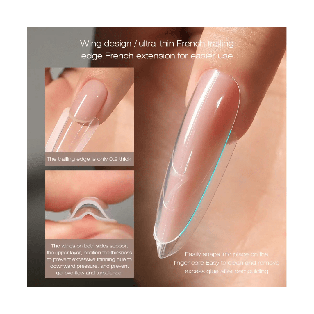 Mr Nail Sandwich Nail Extension - Dual Forms # W557 (240pcs)