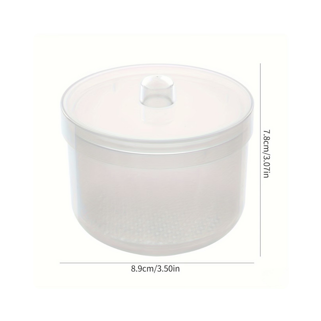 Nail Tool Sterilizing Container Round Clear