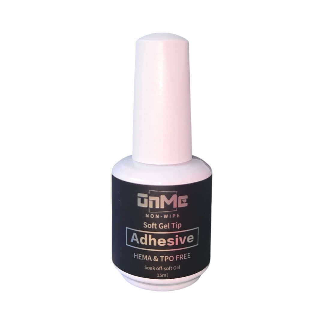 OnMe Soft Gel Tip Adhesive 15mL - HEMA Free & TPO Free | Nail Mall Beauty Supply