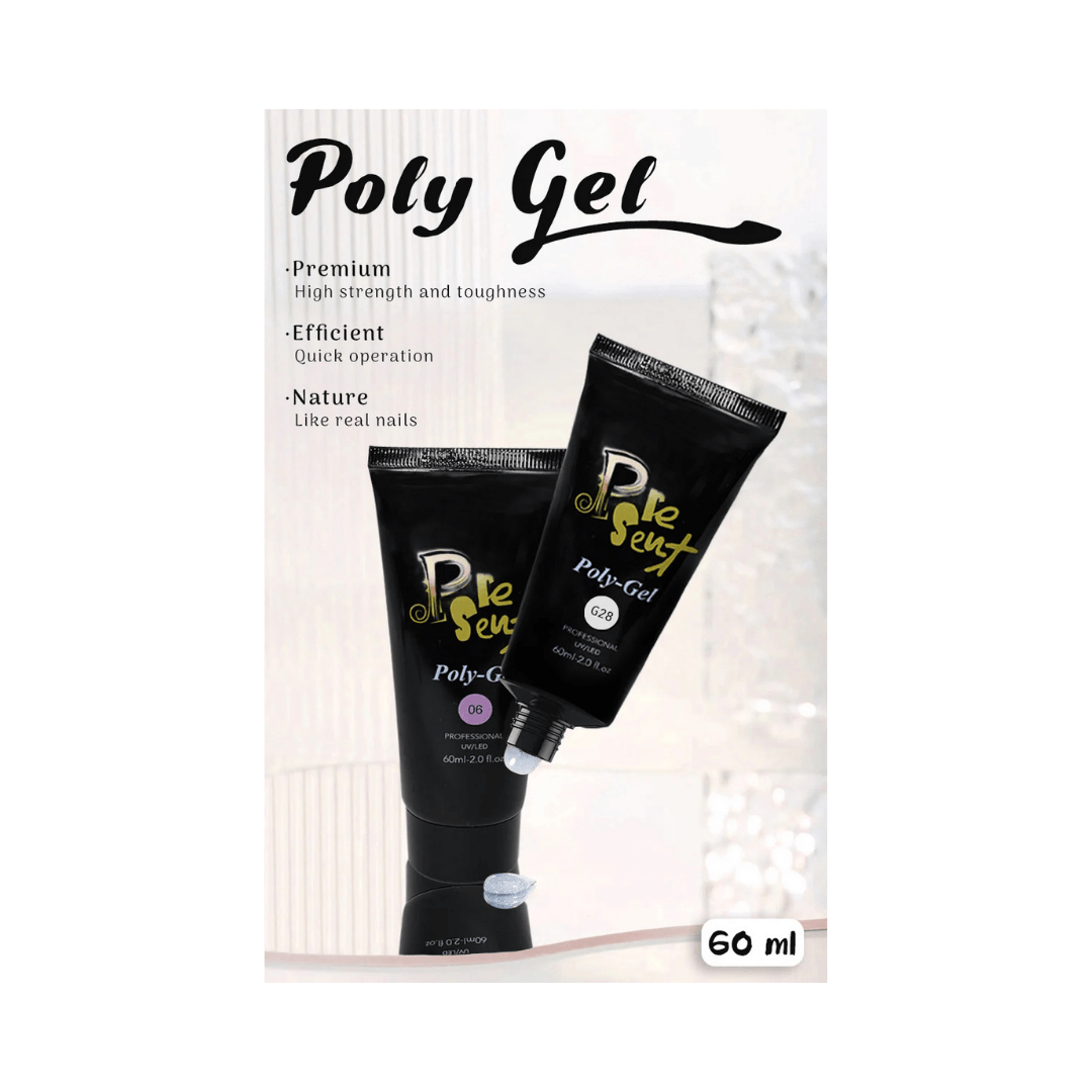 Present Extension Gel Poly-Gel 60mL - 1 Nail Mall Beauty Supply
