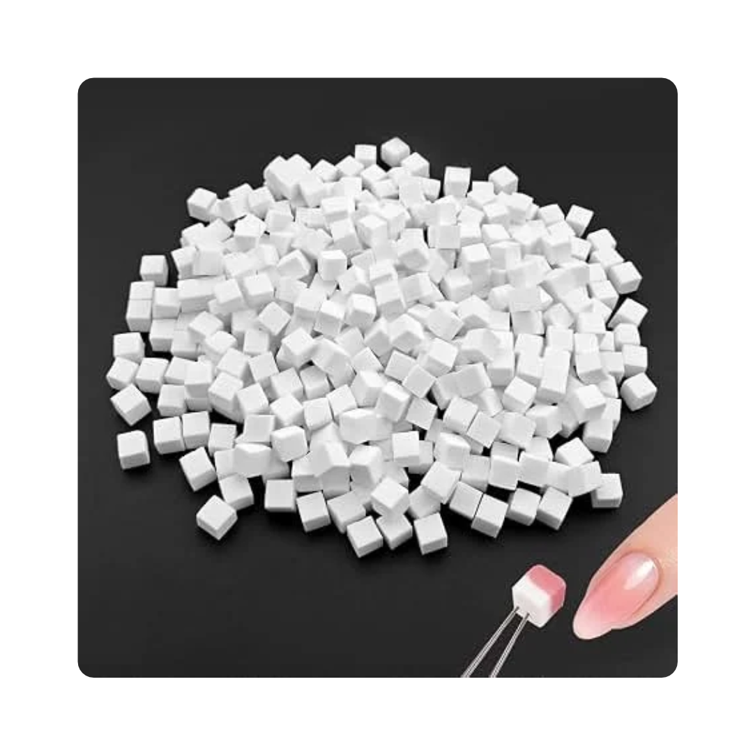 Mini Nail Sponges White {Pack of 200}