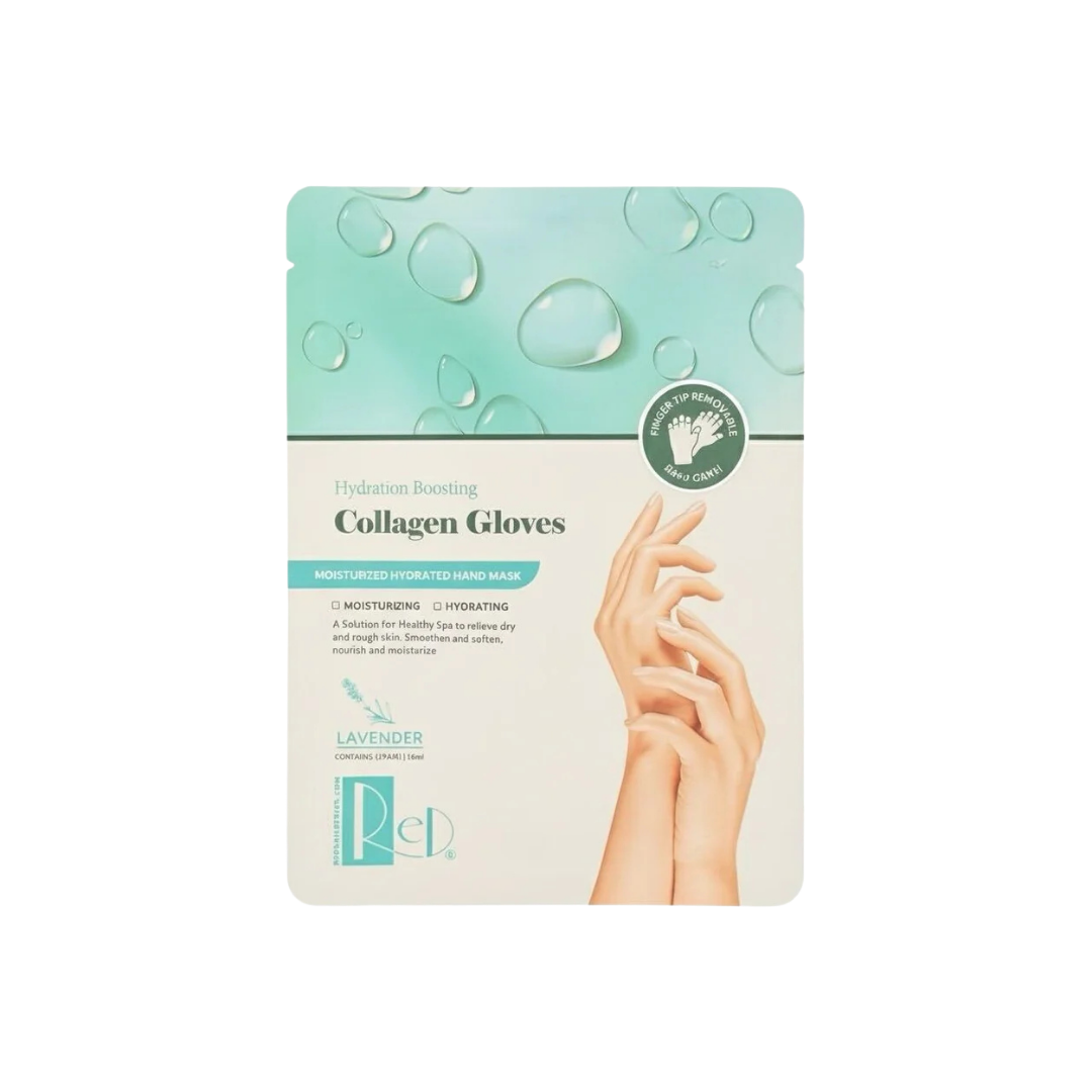 RED Nail Design Collagen Gloves
