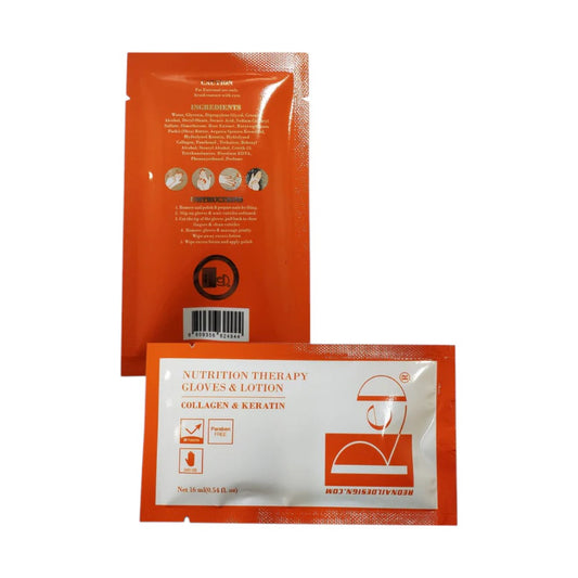 Red  Nutrition Therapy Gloves & Lotion