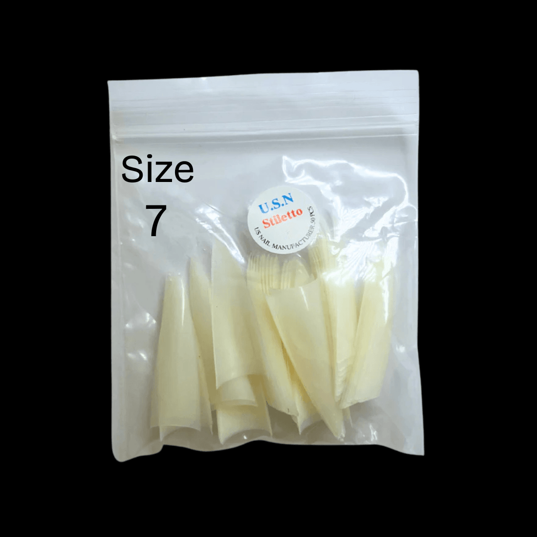 USN Natural Refill Tips {Pack of 50pcs} - Stiletto