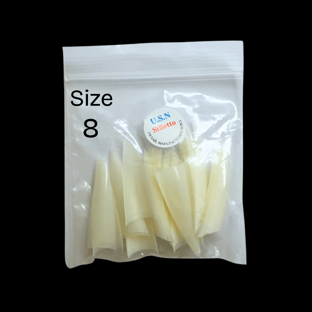 USN Natural Refill Tips {Pack of 50pcs} - Stiletto