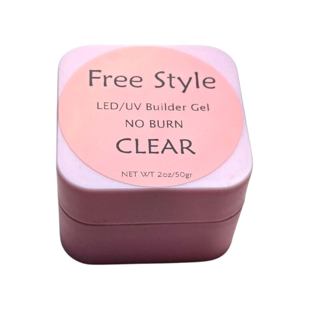 Gel đắp móng Free Style LED/UV không gây bỏng, 2oz - Trong suốt