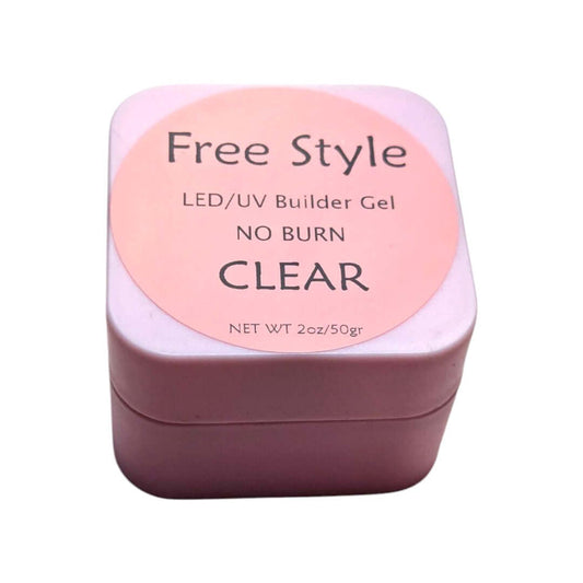 Gel đắp móng Free Style LED/UV không gây bỏng, 2oz - Trong suốt