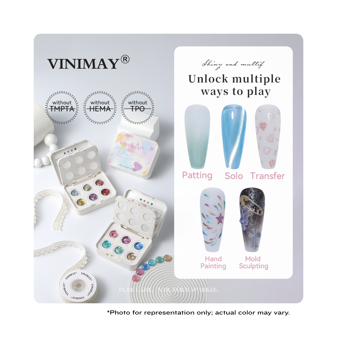 Vinimay Ombre Patting Gel Pallet 6 Slots - {Cat Eye Series C}