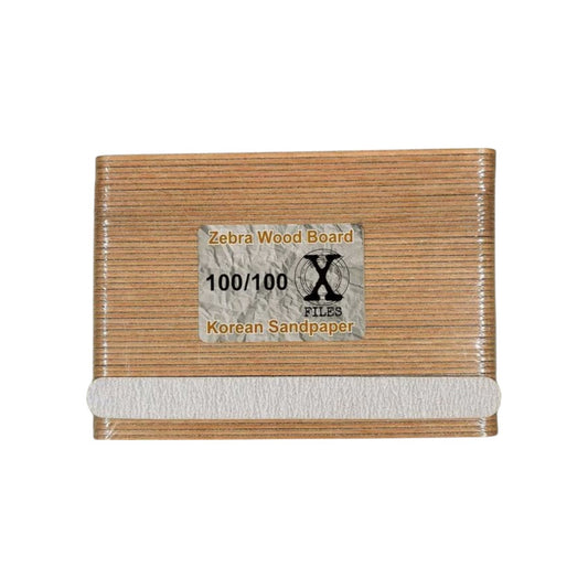 XFiles Wood Nail File 7''- Zebra {Pack of 50}